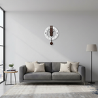 Orologio da Parete Contemporaneo Elara Haus in Stile Bauhaus – Accento in Legno Minimalista
