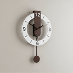 Orologio da Parete Contemporaneo Elara Haus in Stile Bauhaus – Accento in Legno Minimalista