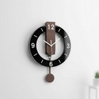 Orologio da Parete Contemporaneo Elara Haus in Stile Bauhaus – Accento in Legno Minimalista