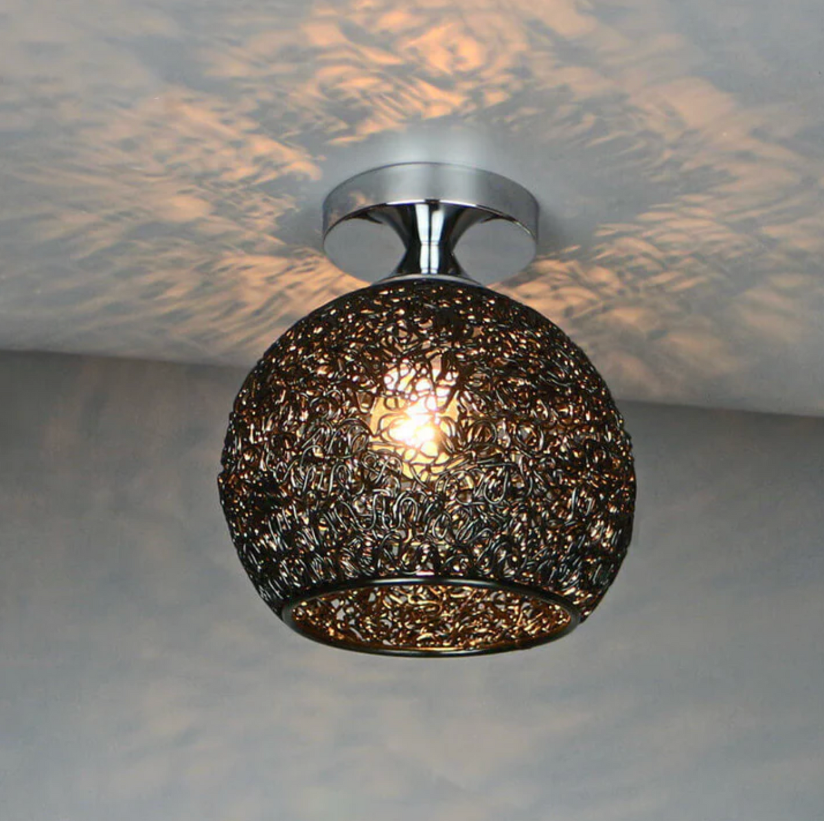 Elara Haus Lampada a Sospensione Contemporanea con Nido in Filo Intrecciato