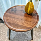 Elara Haus Tavolino Contemporaneo Rotondo in Legno
