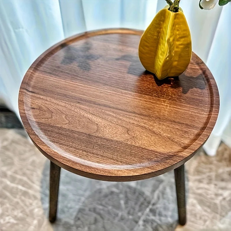 Elara Haus Tavolino Contemporaneo Rotondo in Legno