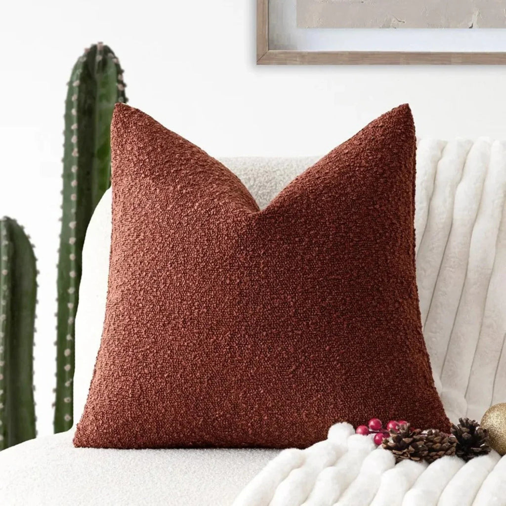 Copripiumino Elara Haus - Copertura Decorativa in Tessuto Boucle Premium 45cm x 45cm