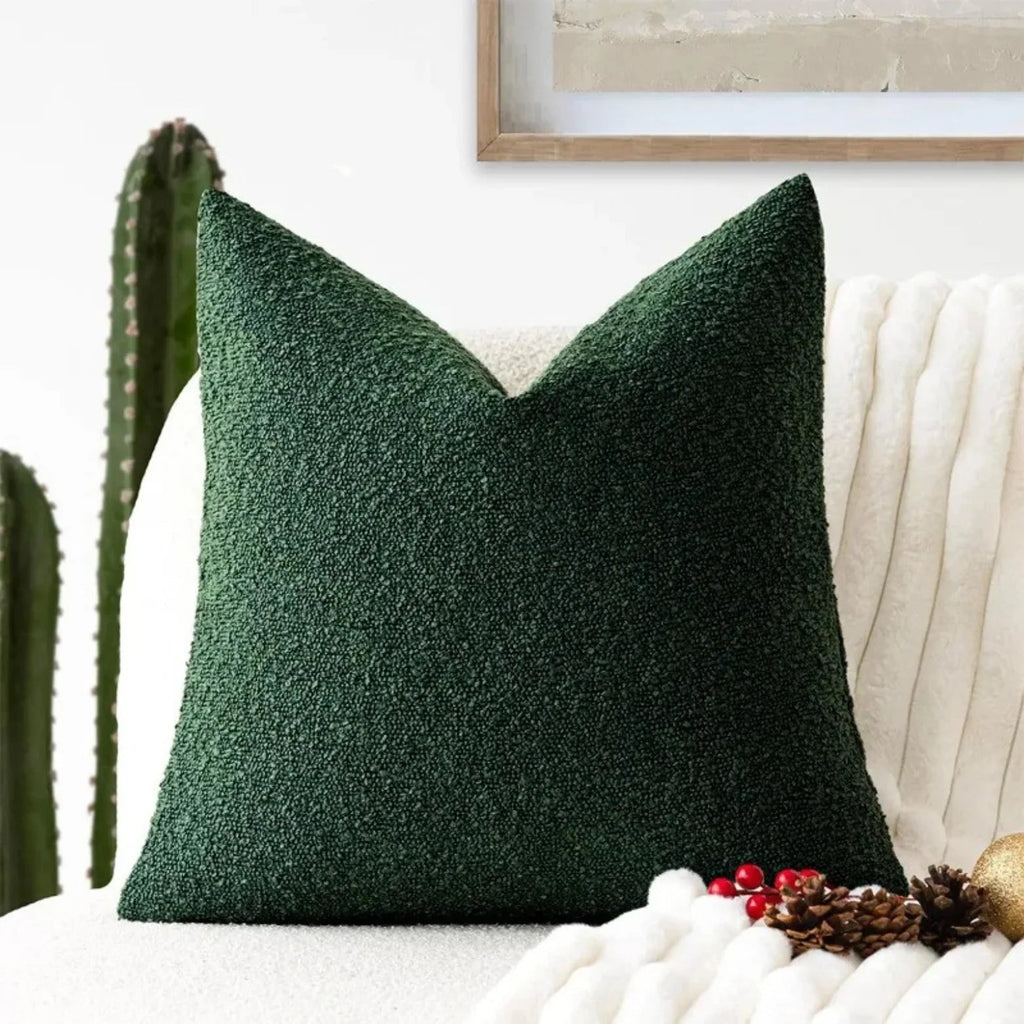 Copripiumino Elara Haus - Copertura Decorativa in Tessuto Boucle Premium 45cm x 45cm