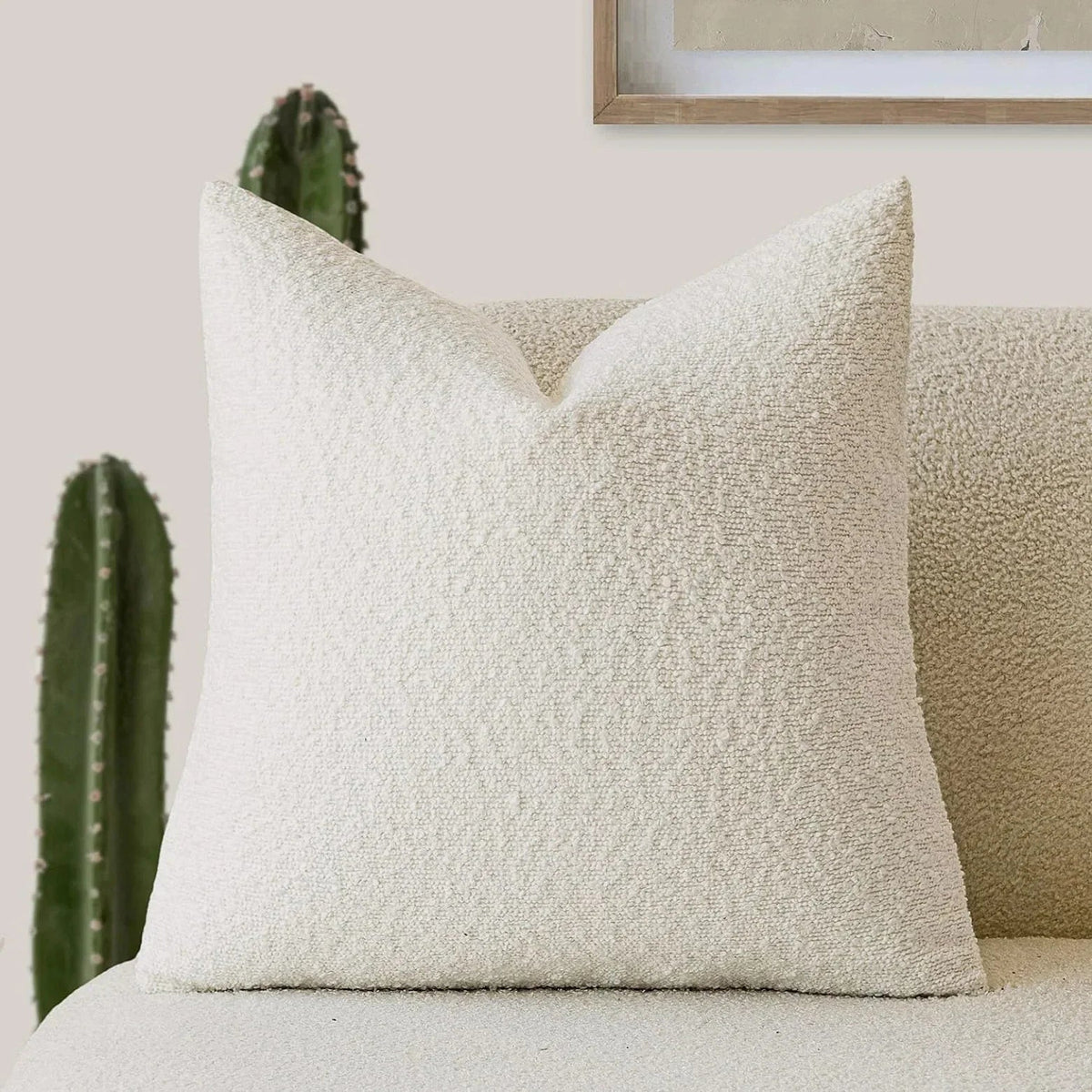 Copripiumino Elara Haus - Copertura Decorativa in Tessuto Boucle Premium 45cm x 45cm