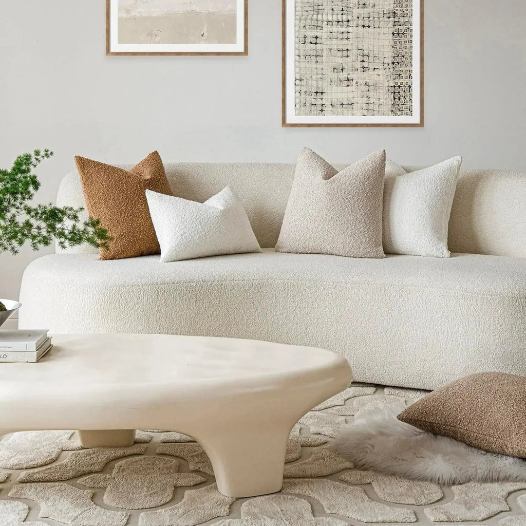 Copripiumino Elara Haus - Copertura Decorativa in Tessuto Boucle Premium 45cm x 45cm