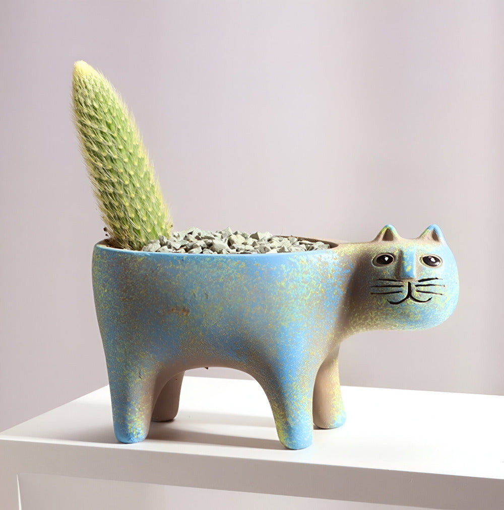 Elara Haus Vaso Ceramico Decorativo con Design Animale