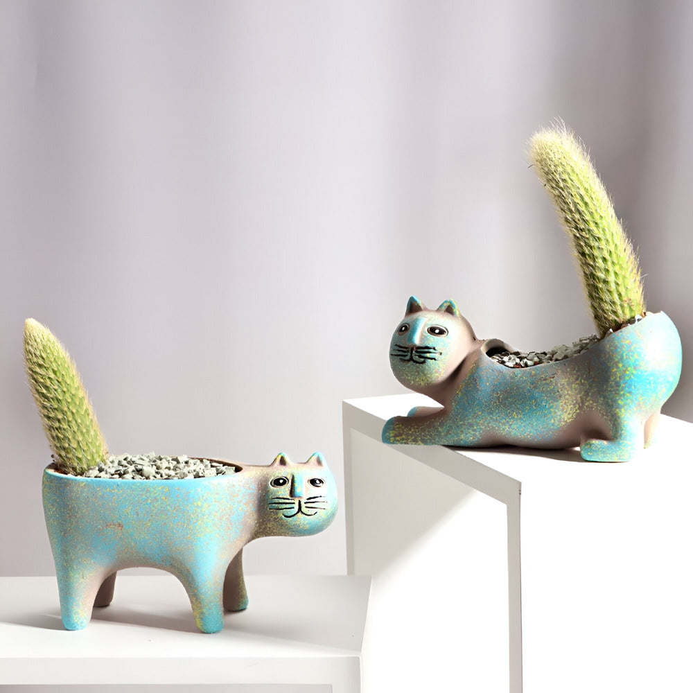 Elara Haus Vaso Ceramico Decorativo con Design Animale