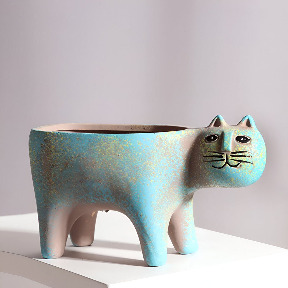 Elara Haus Vaso Ceramico Decorativo con Design Animale