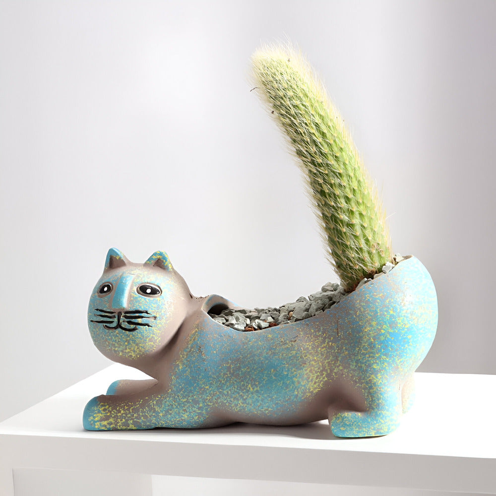 Elara Haus Vaso Ceramico Decorativo con Design Animale