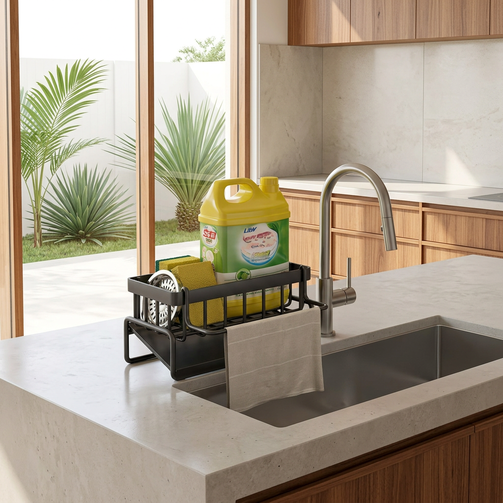 Elara Haus Designer Riverstone Basin – Palco Integrato in Tessuto e Spugna Architettonico