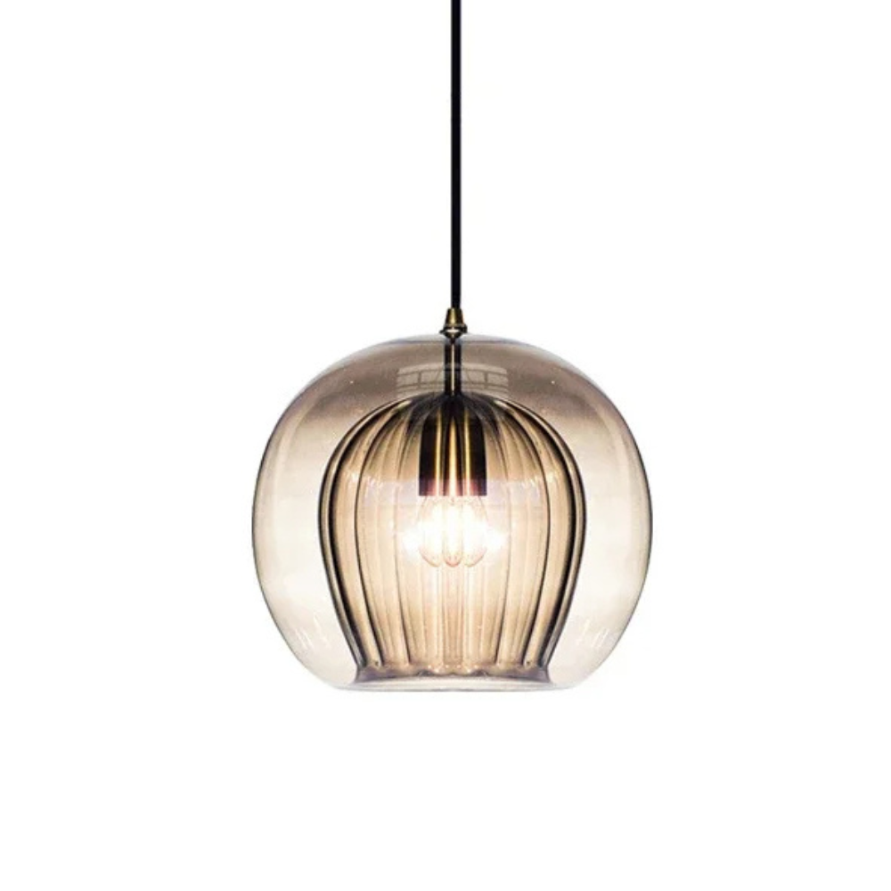 Elara Haus Pendant a doppio vetro – Cupola luminosa a coste
