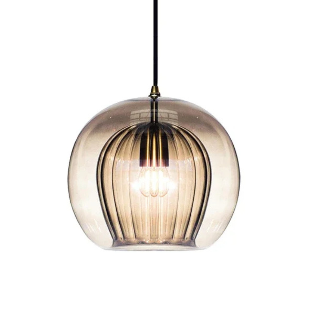 Elara Haus Pendant a doppio vetro – Cupola luminosa a coste