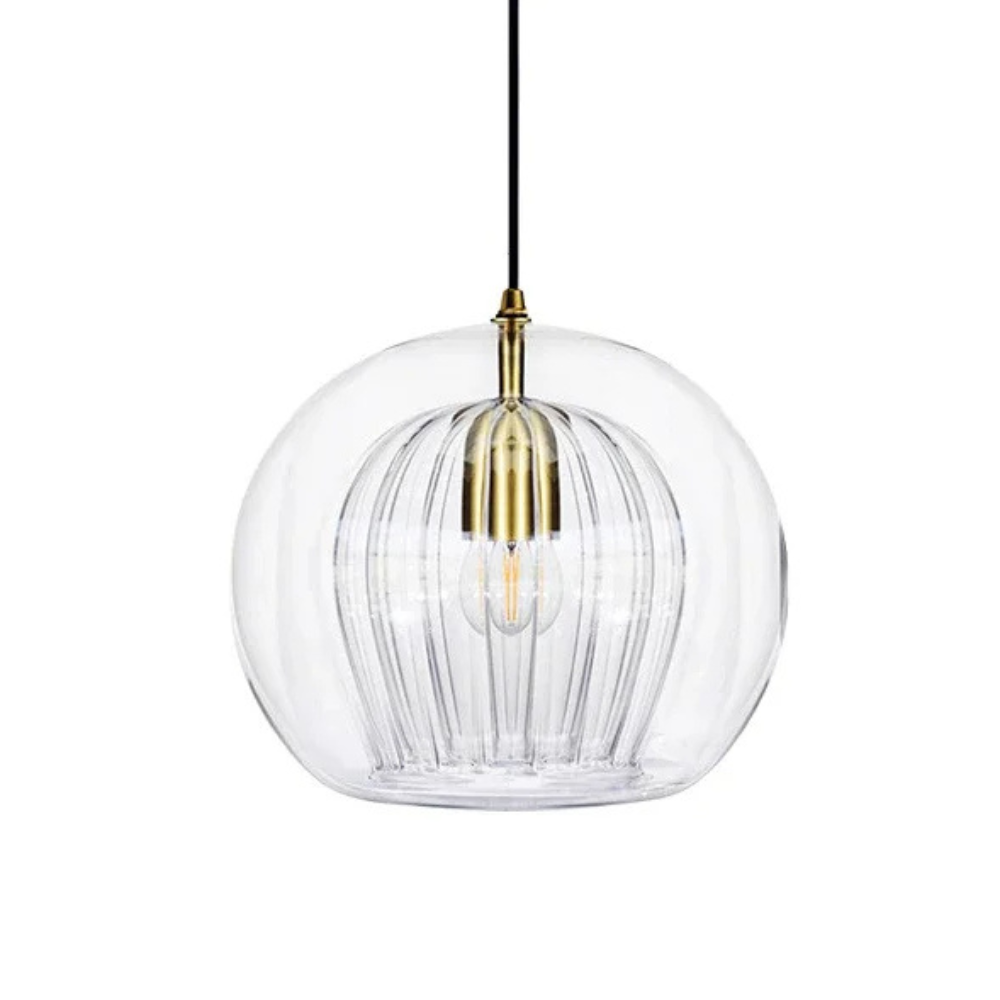 Elara Haus Pendant a doppio vetro – Cupola luminosa a coste