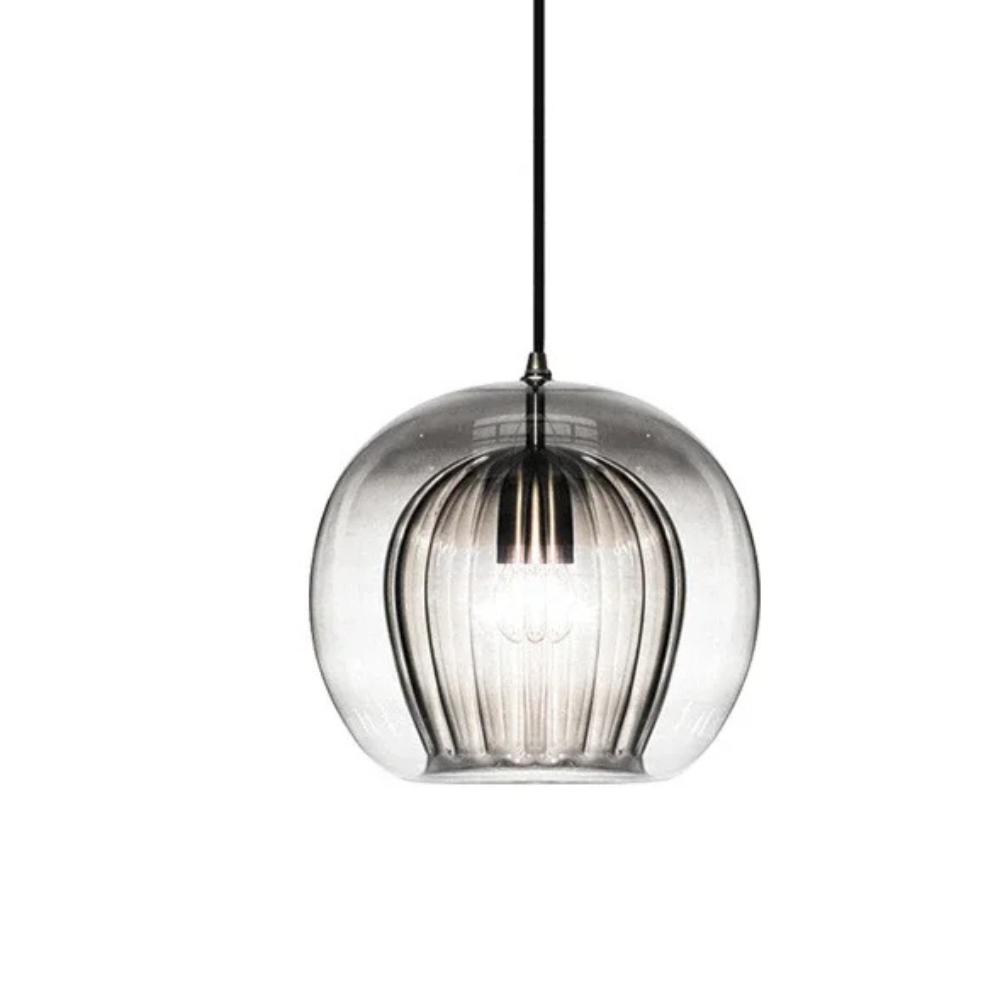 Elara Haus Pendant a doppio vetro – Cupola luminosa a coste