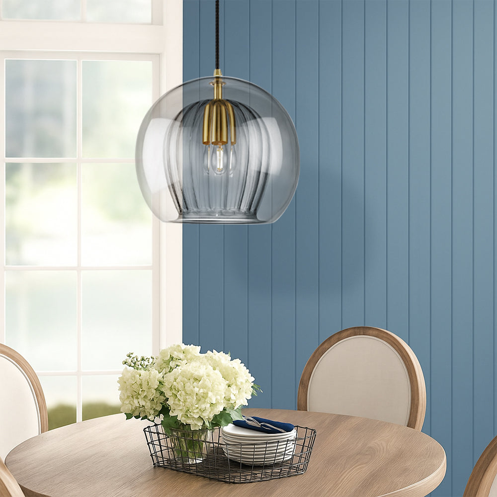 Elara Haus Pendant a doppio vetro – Cupola luminosa a coste