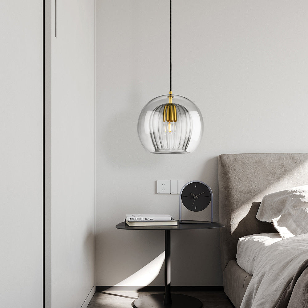 Elara Haus Pendant a doppio vetro – Cupola luminosa a coste