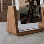 Elara Haus Cornice Fotografica Rotante in Legno Doppio Lato
