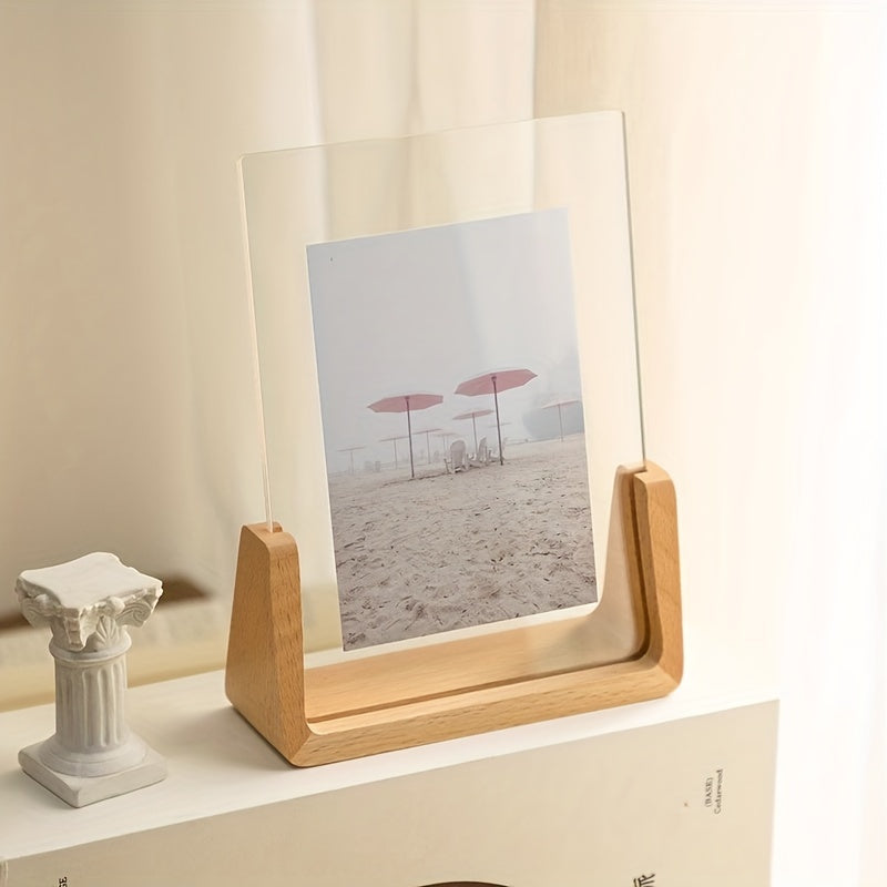 Elara Haus Cornice Fotografica Rotante in Legno Doppio Lato