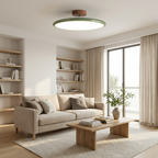 Elara Haus Drift Retro Flush Mount – Luce da soffitto smaltata in Salvia e Terracotta