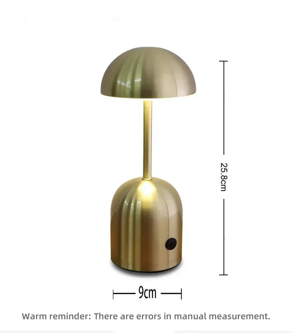 Lampada da Tavolo Curva Elegante Elara Haus - Senza Fili e Dimmerabile