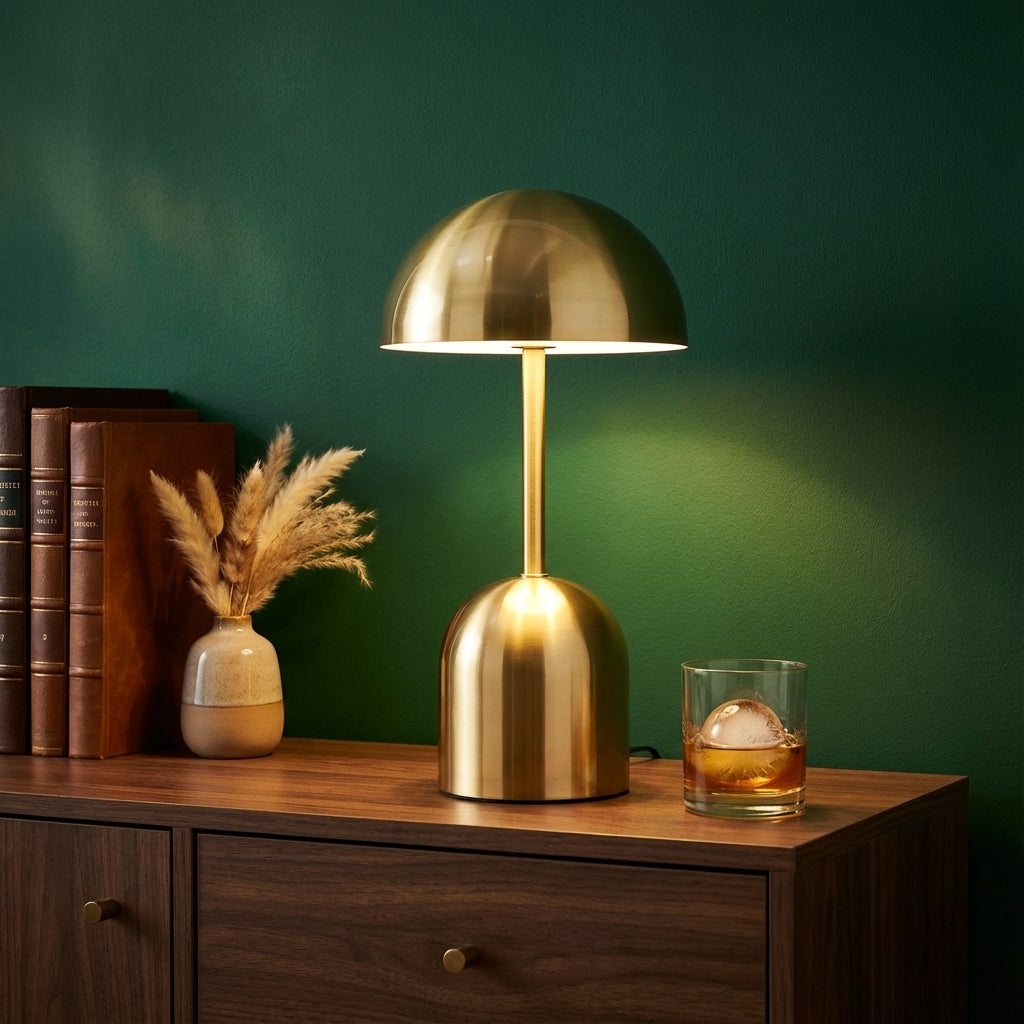 Lampada da Tavolo Curva Elegante Elara Haus - Senza Fili e Dimmerabile