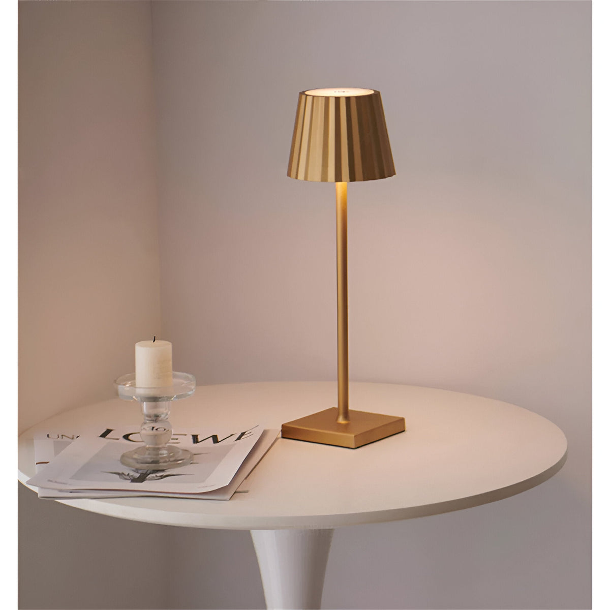 Elara Haus Lampada da Tavolo Elegante - Dimmer Touch Senza Fili