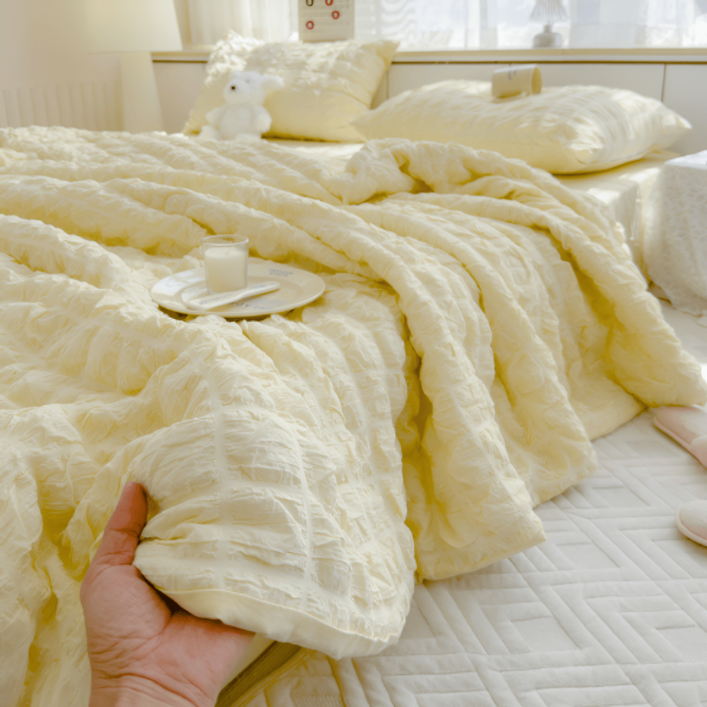 Elara Haus Copriletto Elegante per Camera da Letto - Design Moderno Semplice