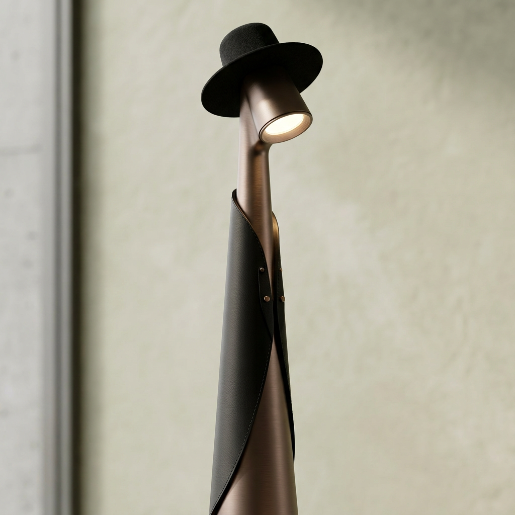 Lampada da Tavolo Elara Haus a Forma di Figura con Luce a Cappello