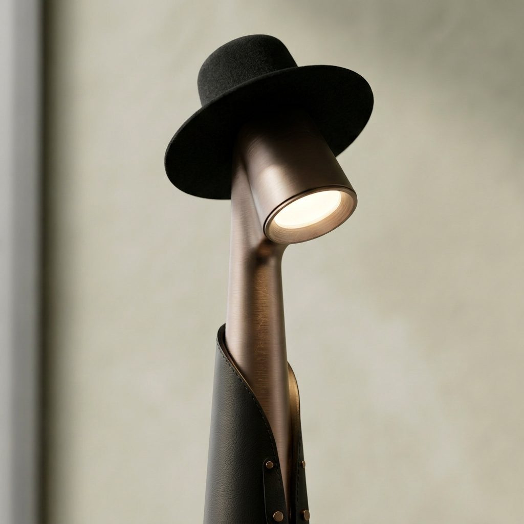 Lampada da Tavolo Elara Haus a Forma di Figura con Luce a Cappello