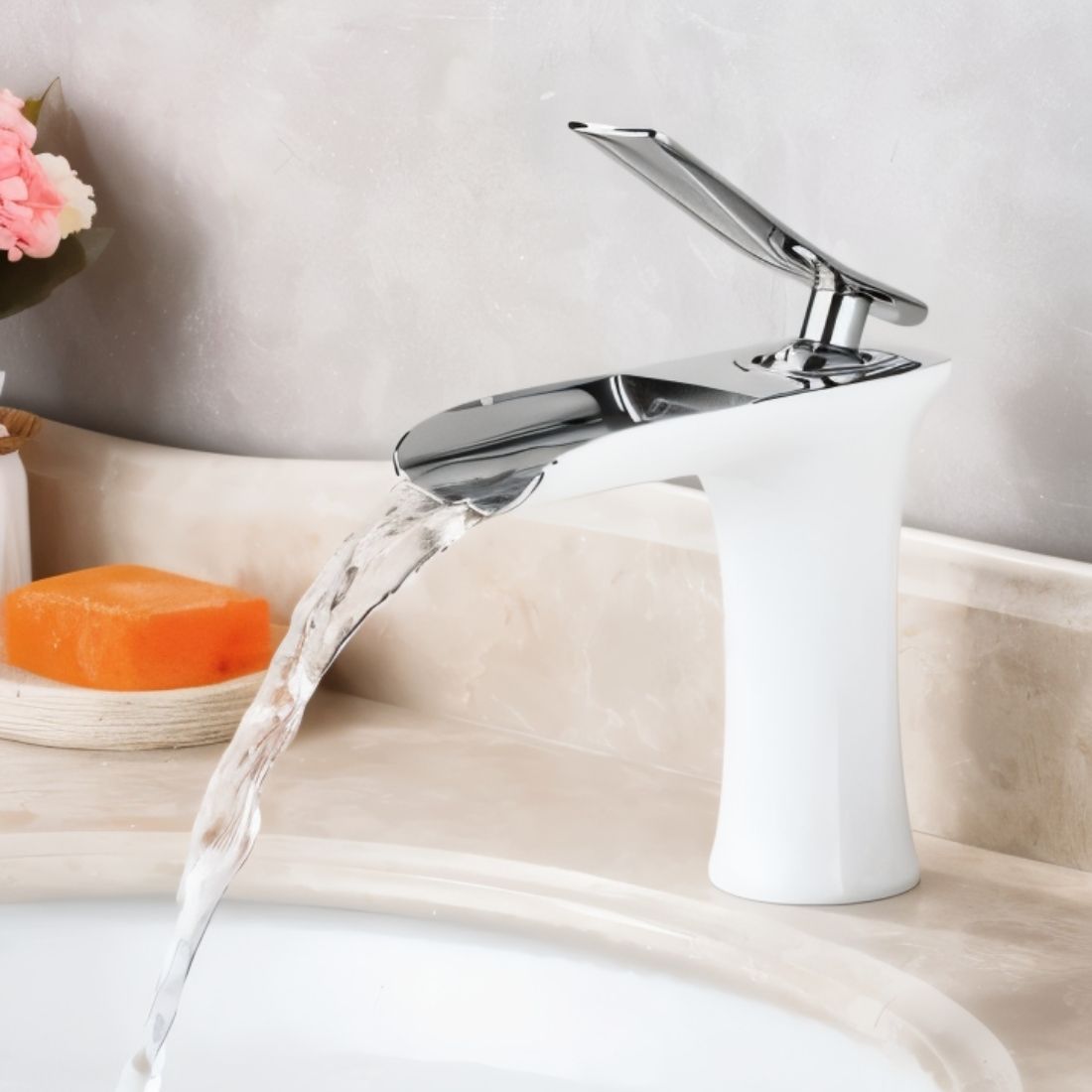 Miscelatore a Cascata Elara Haus Flared Trough – Onice Opaco