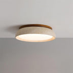 Elara Haus Lampada da Soffitto Flush Mount - Lampada a LED in Travertino Naturale