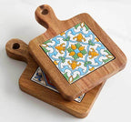 Elara Haus Heritage Timber & Ceramic Trivet