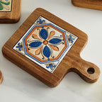 Elara Haus Heritage Timber & Ceramic Trivet