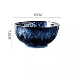 Elara Haus Indigo Galactic – Ciotola da Intingere in Stile Giapponese Artigianale