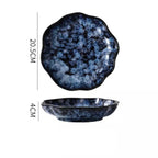 Elara Haus Indigo Galactic – Ciotola da Intingere in Stile Giapponese Artigianale