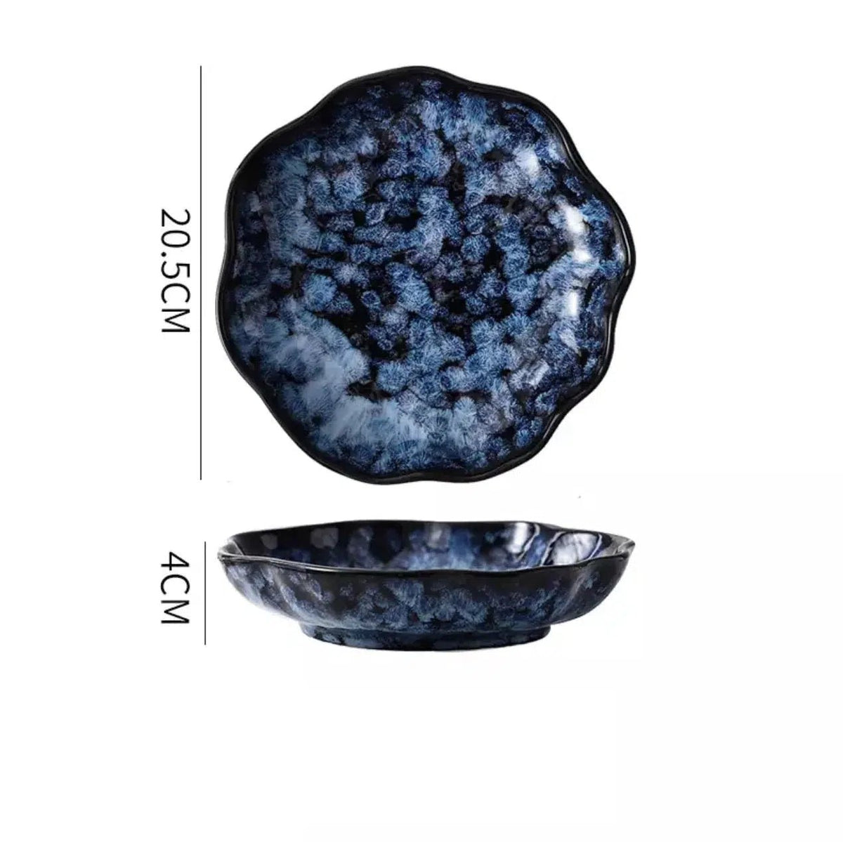 Elara Haus Indigo Galactic – Ciotola da Intingere in Stile Giapponese Artigianale
