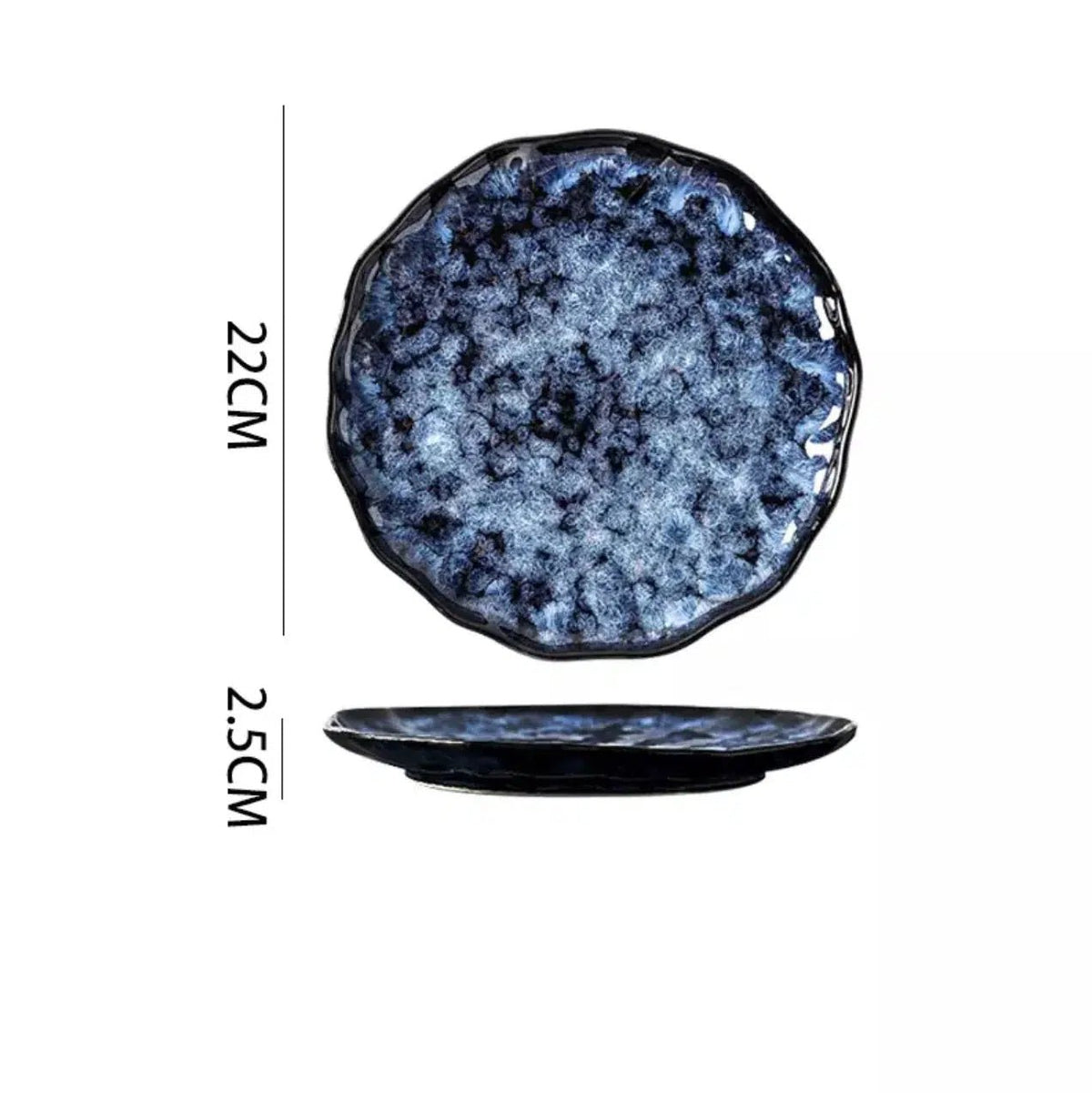 Elara Haus Indigo Galactic – Ciotola da Intingere in Stile Giapponese Artigianale