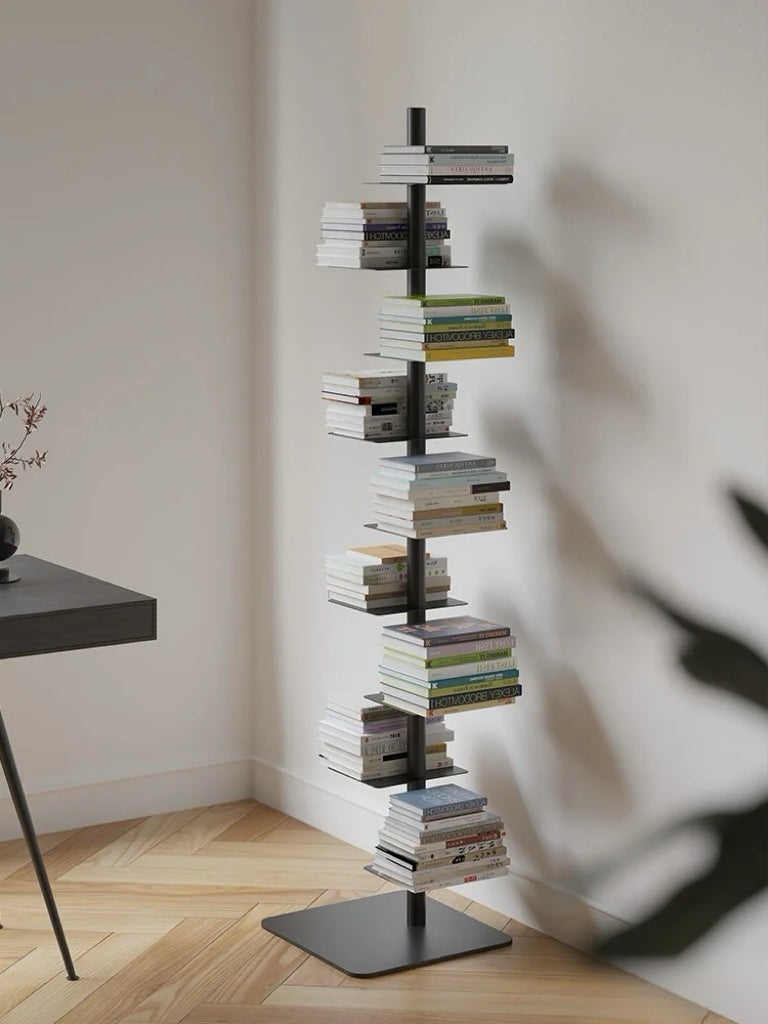 Elara Haus Supporto per Piante in Acciaio Industriale con Mensole Flottanti