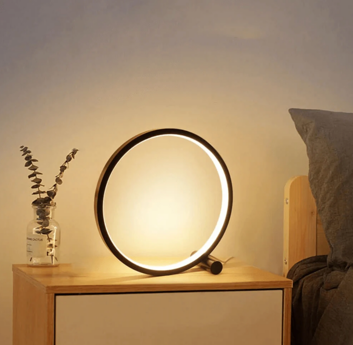 Lampada Elara Haus Infinite Circle - Lampada da Notte LED Minimalista