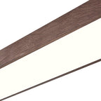 Elara Haus Japandi Rovere Naturale Ovale LED Flush Mount