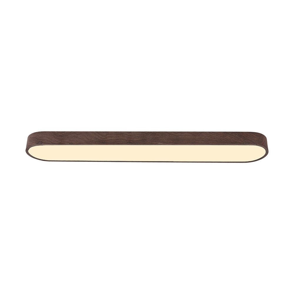 Elara Haus Japandi Rovere Naturale Ovale LED Flush Mount