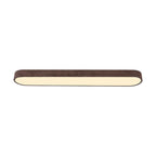 Elara Haus Japandi Rovere Naturale Ovale LED Flush Mount