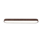 Elara Haus Japandi Rovere Naturale Ovale LED Flush Mount