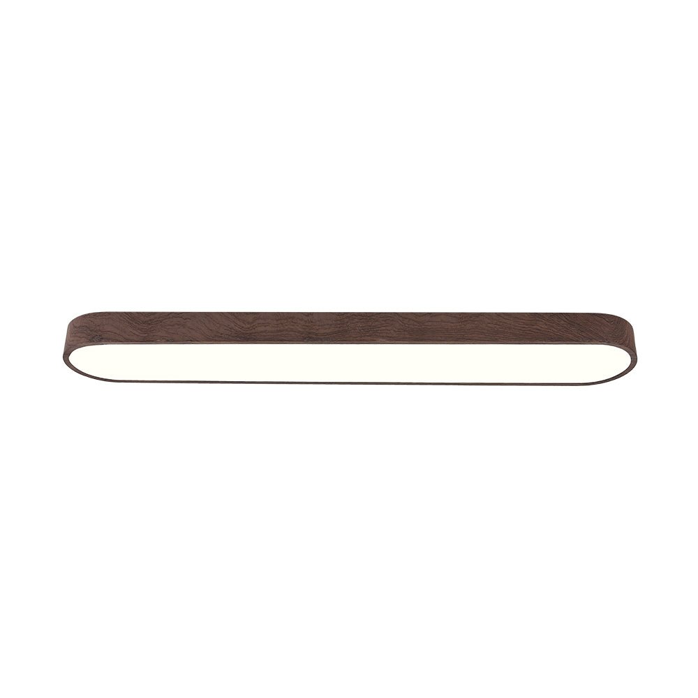 Elara Haus Japandi Rovere Naturale Ovale LED Flush Mount