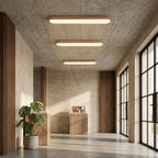Elara Haus Japandi Rovere Naturale Ovale LED Flush Mount