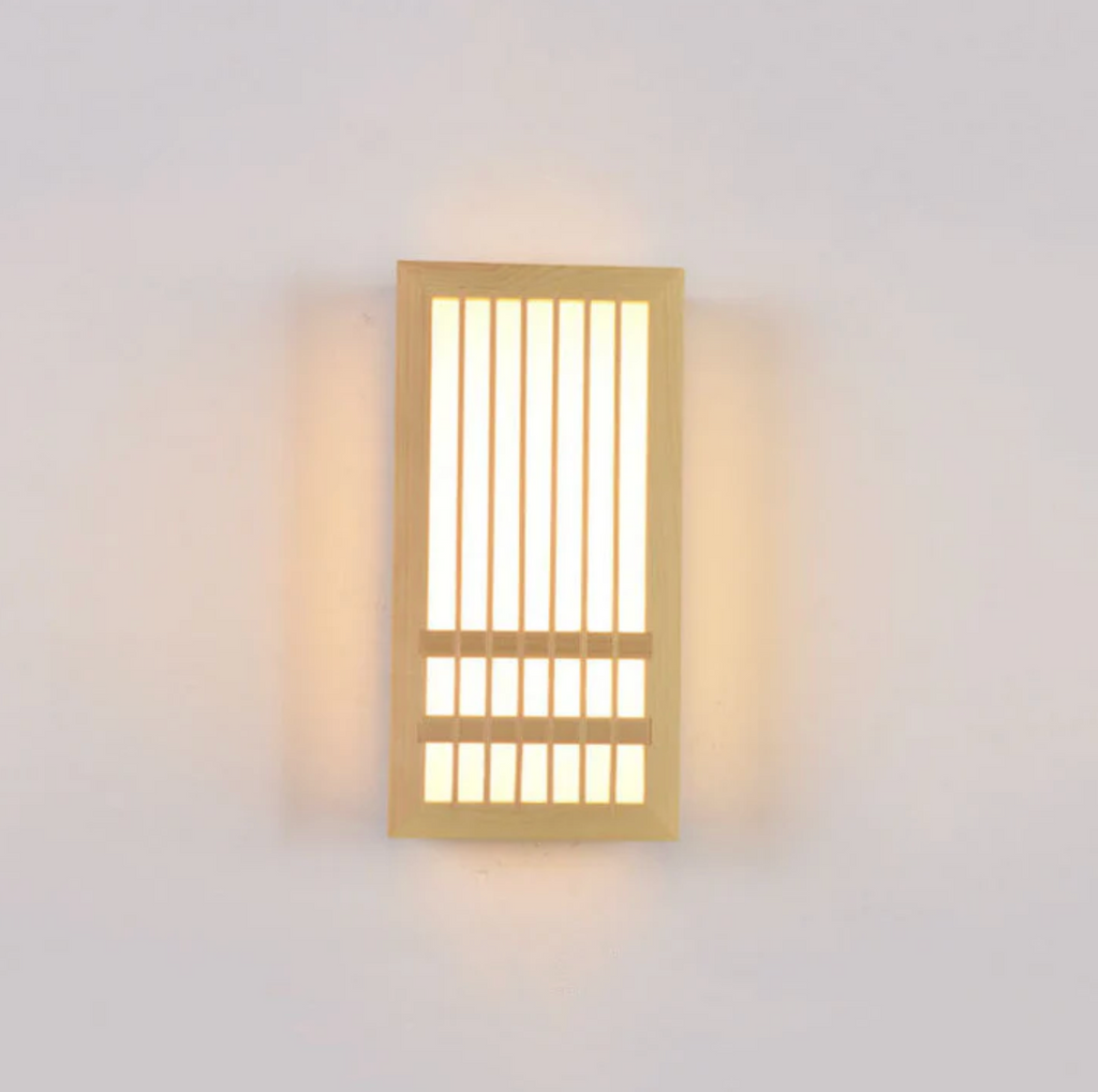 Elara Haus Japandi Lampada da Parete LED in Legno