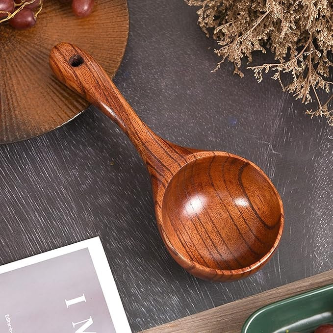 Elara Haus Kintsugi Mestolo – Cucchiaio Architettonico in Legno Massello Japandi