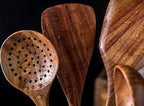 Set di Utensili da Cucina Elara Haus - Strumenti da Cucina Eco-Friendly in Teak Fatti a Mano