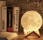 Elara Haus Lampada LED Luna - Luce Notturna Ricaricabile Senza Fili, 16 Colori e Telecomando